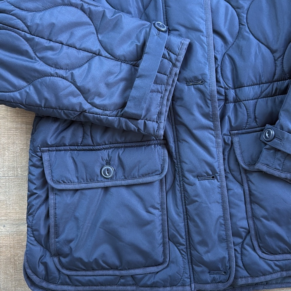 J.Crew Oslo PrimaLoft Quilted Puffer Jacket Navy - Small - Picture 5 of 7